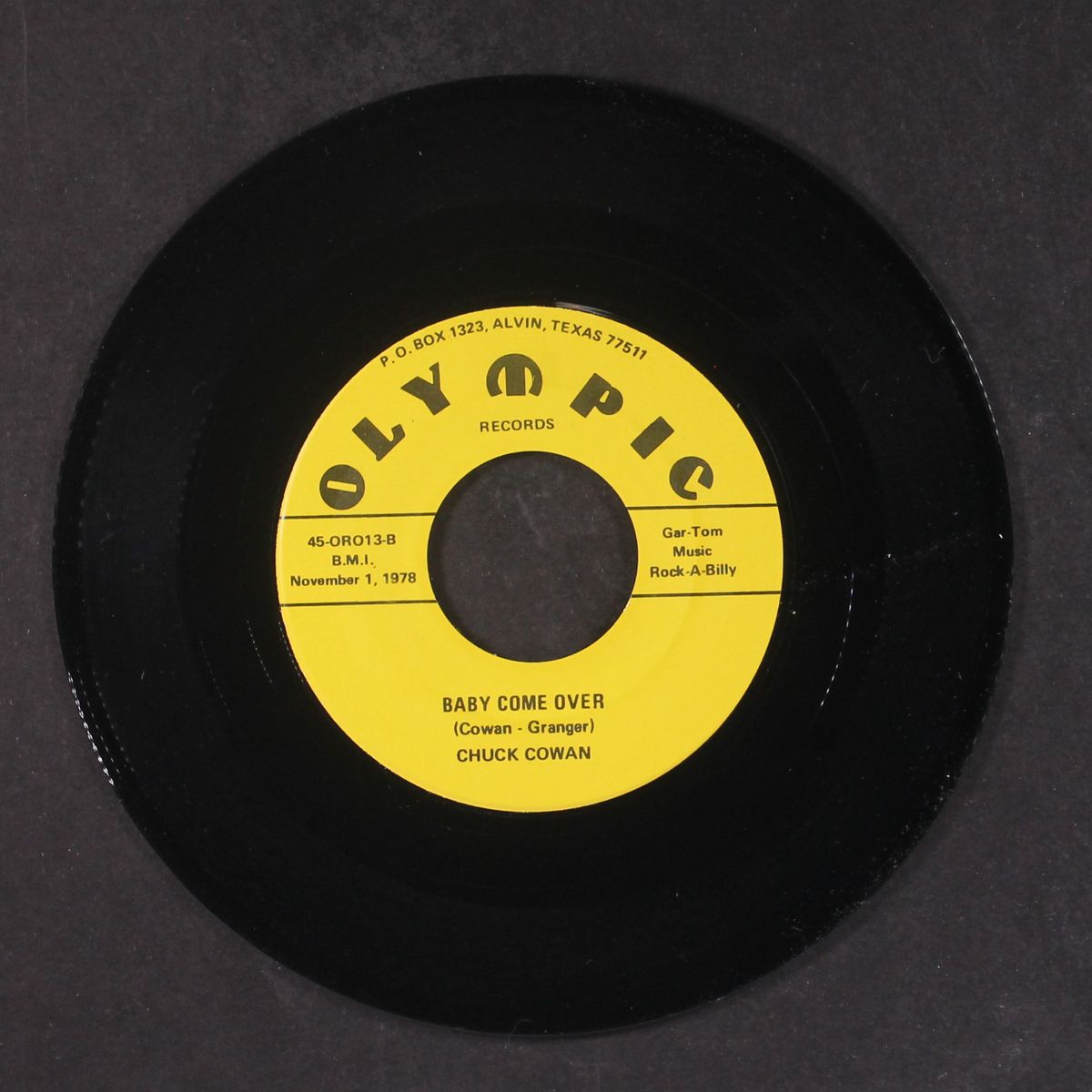 guitar pickin' man / baby come over by CHUCK COWAN