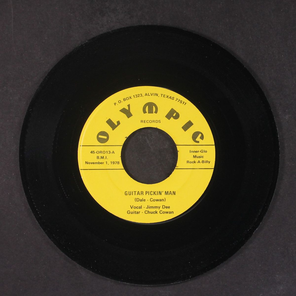 guitar pickin' man / baby come over by CHUCK COWAN