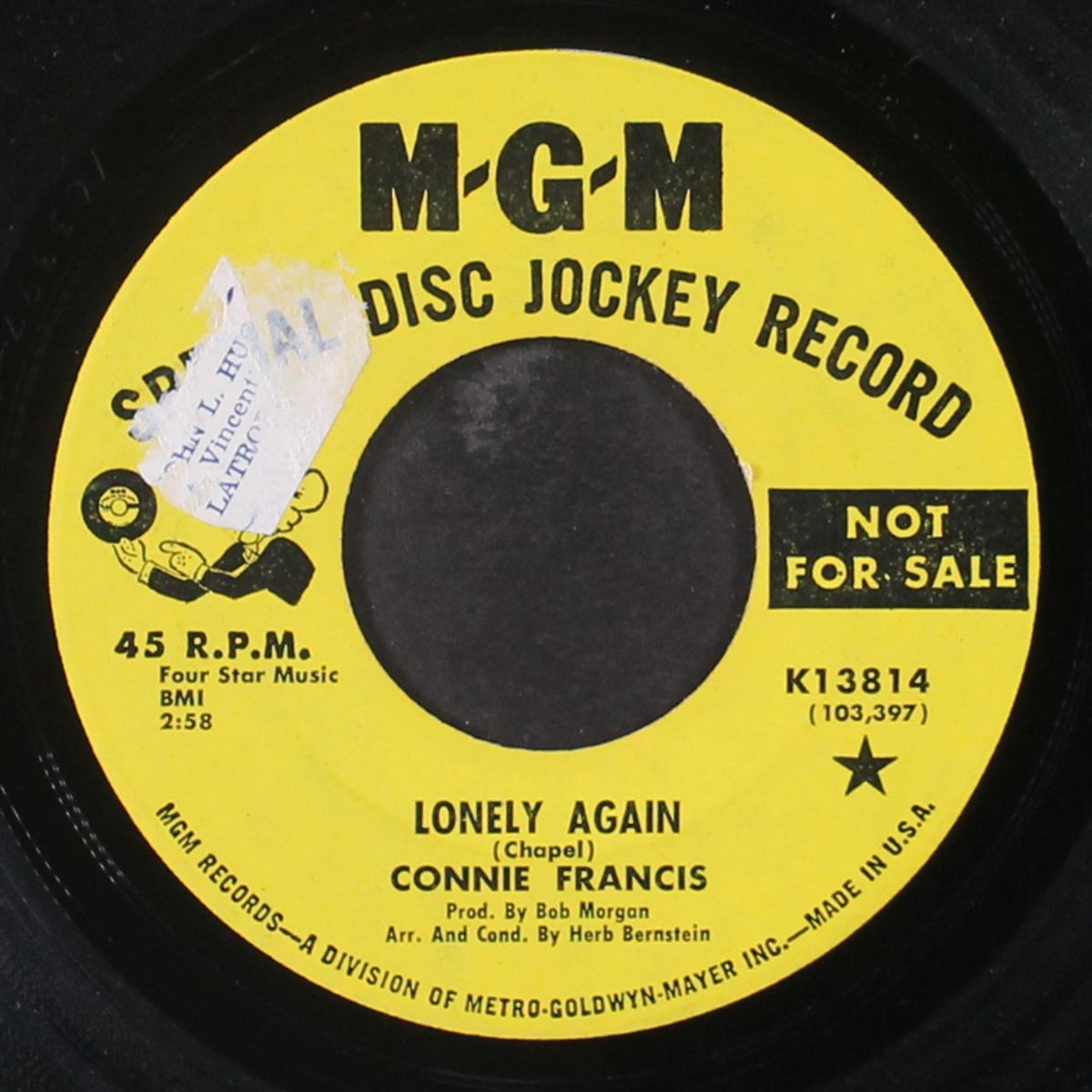 lonely again by CONNIE FRANCIS