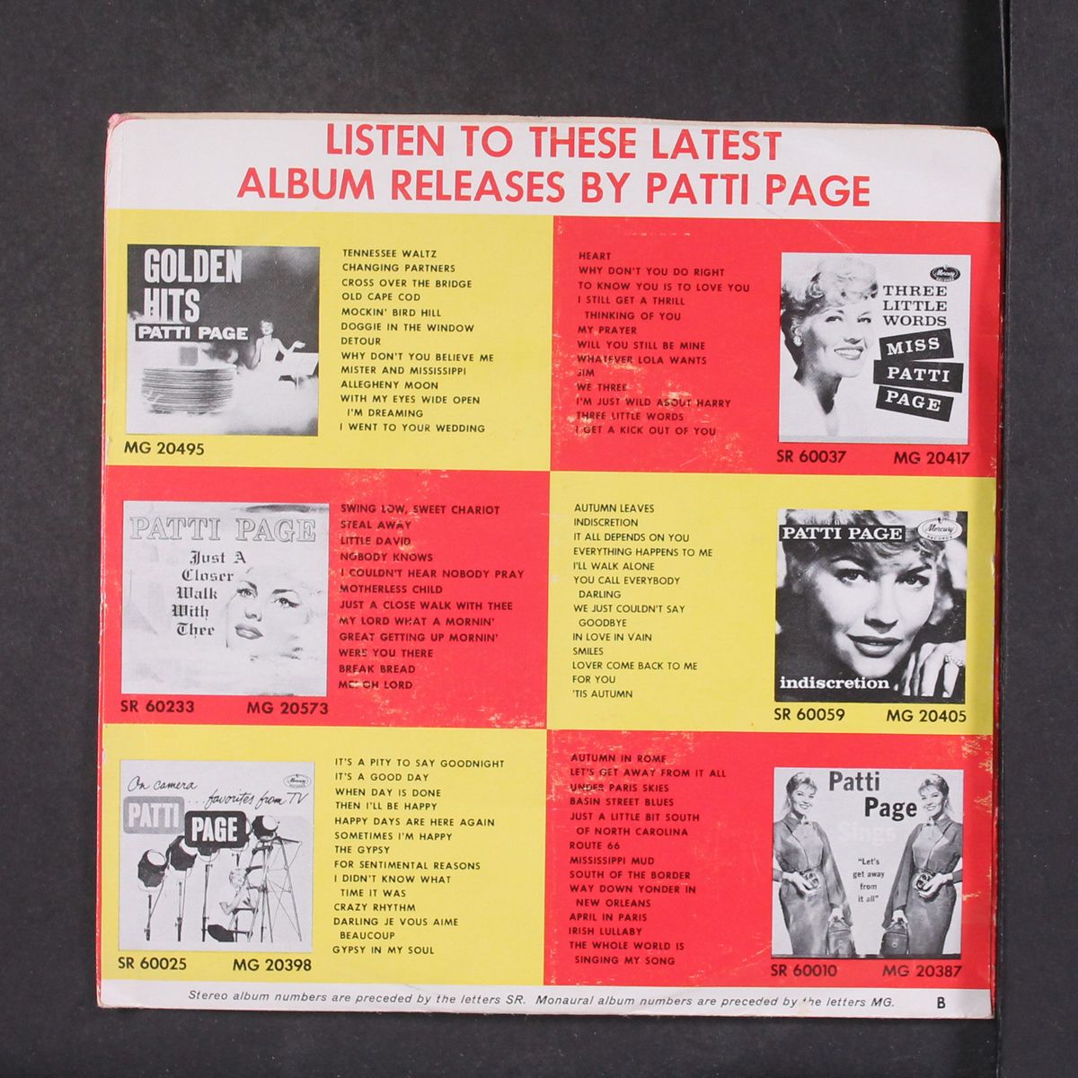 the boy's night out / three fools by PATTI PAGE