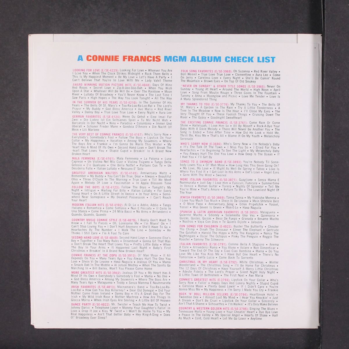 looking for love by CONNIE FRANCIS