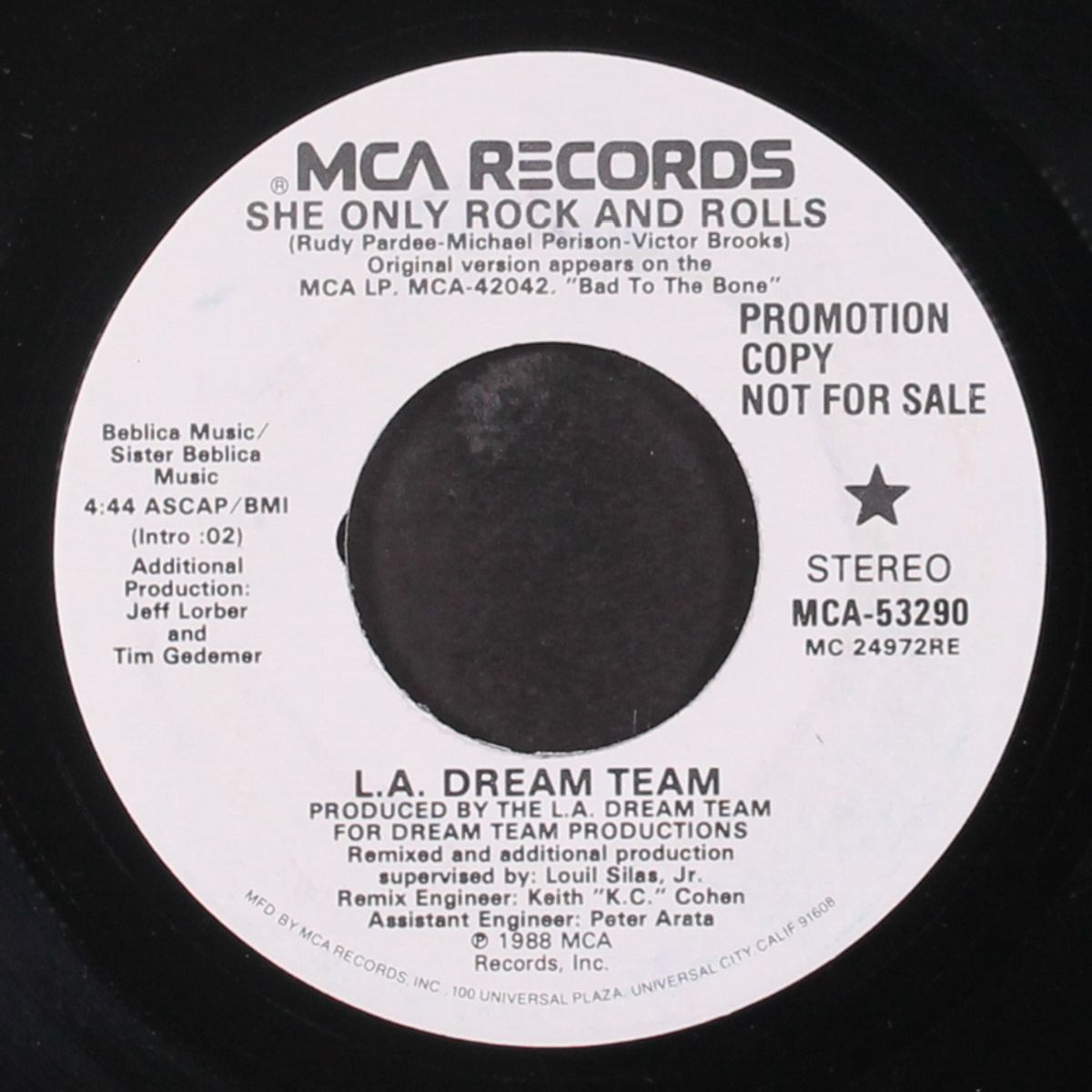 she only rock and rolls / stop to start by L.A. DREAM TEAM