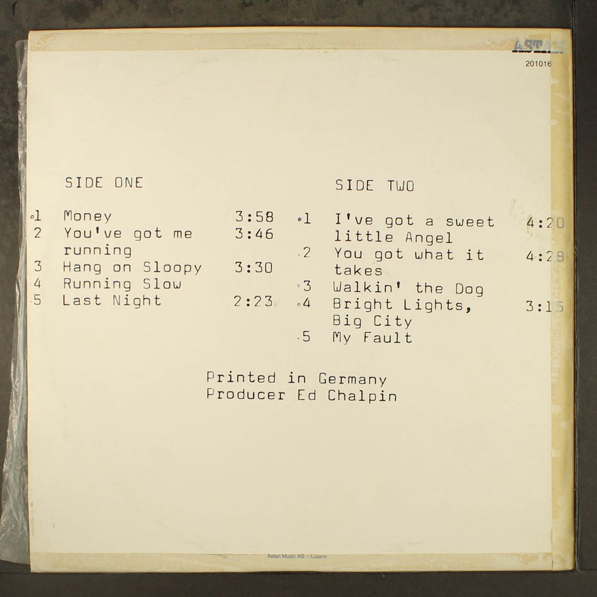 last night by JIMI HENDRIX