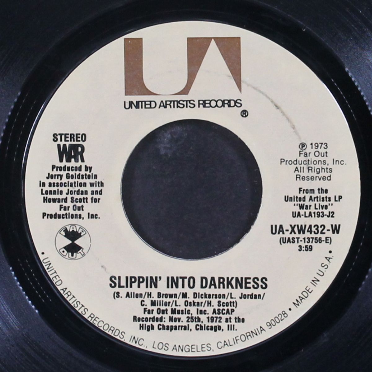 ballero / slippin' into darkness (live) by WAR