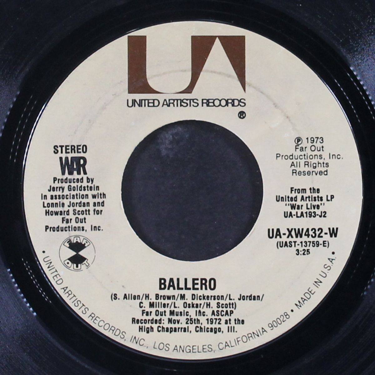 ballero / slippin' into darkness (live) by WAR