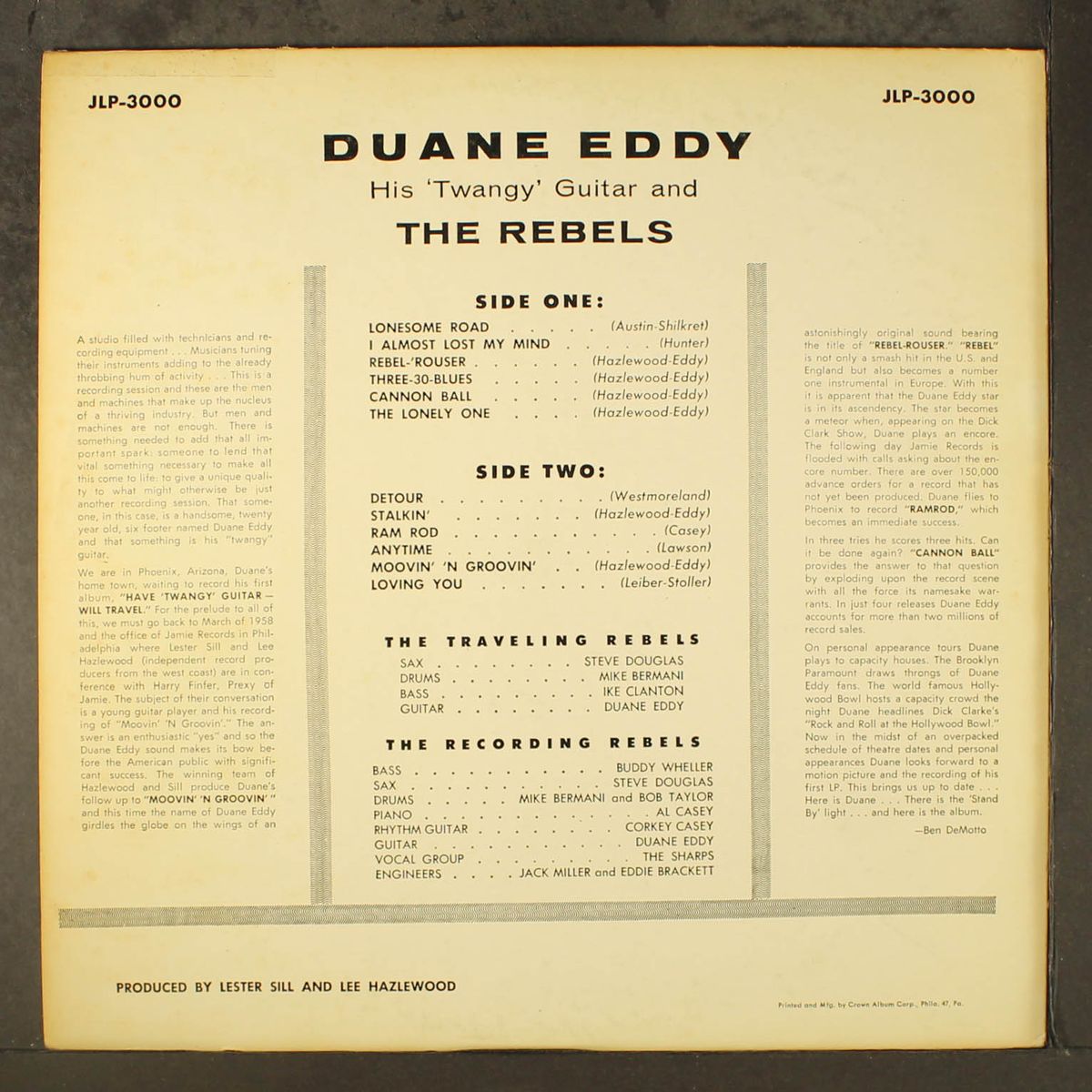have twangy guitar will travel by DUANE EDDY