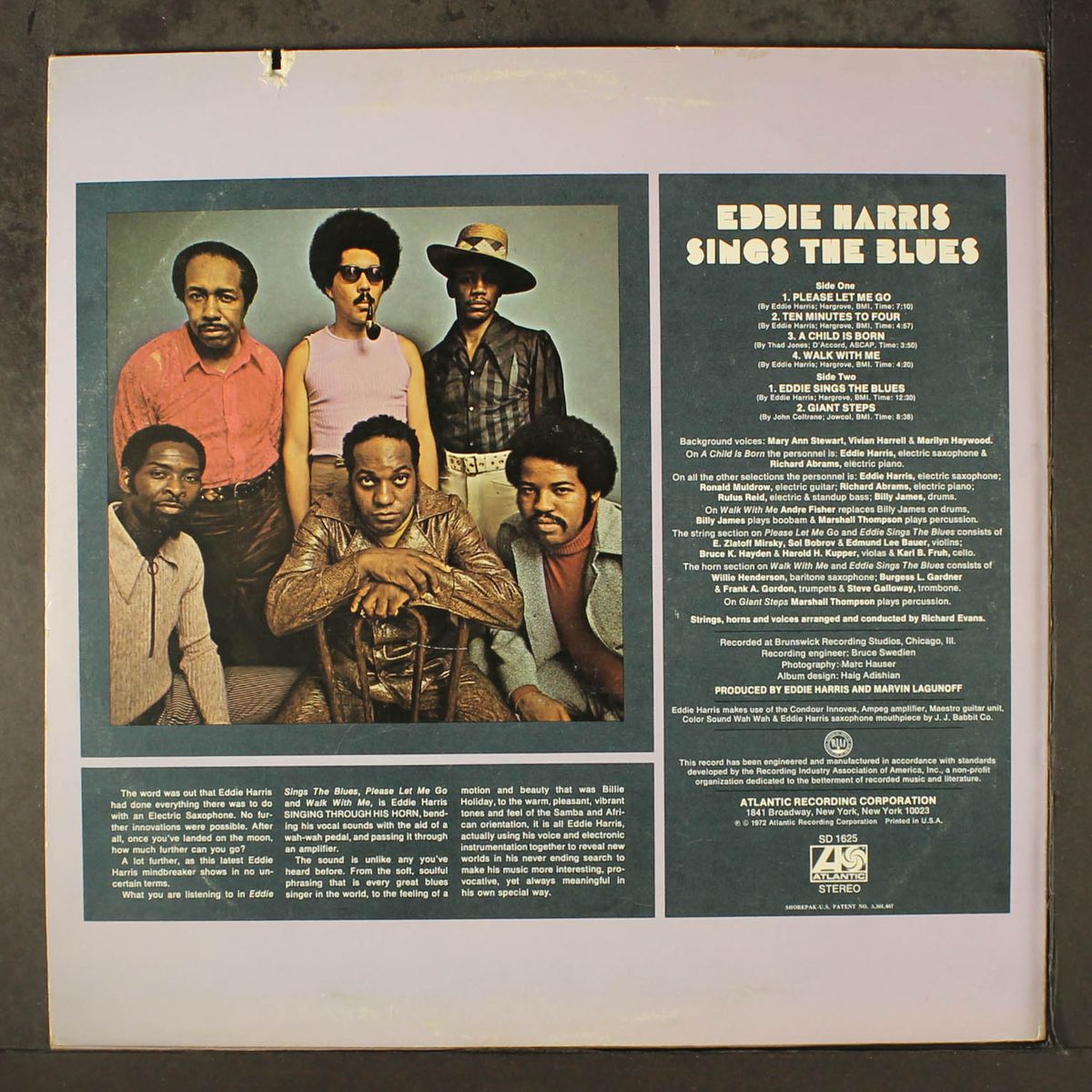 sings the blues by EDDIE HARRIS
