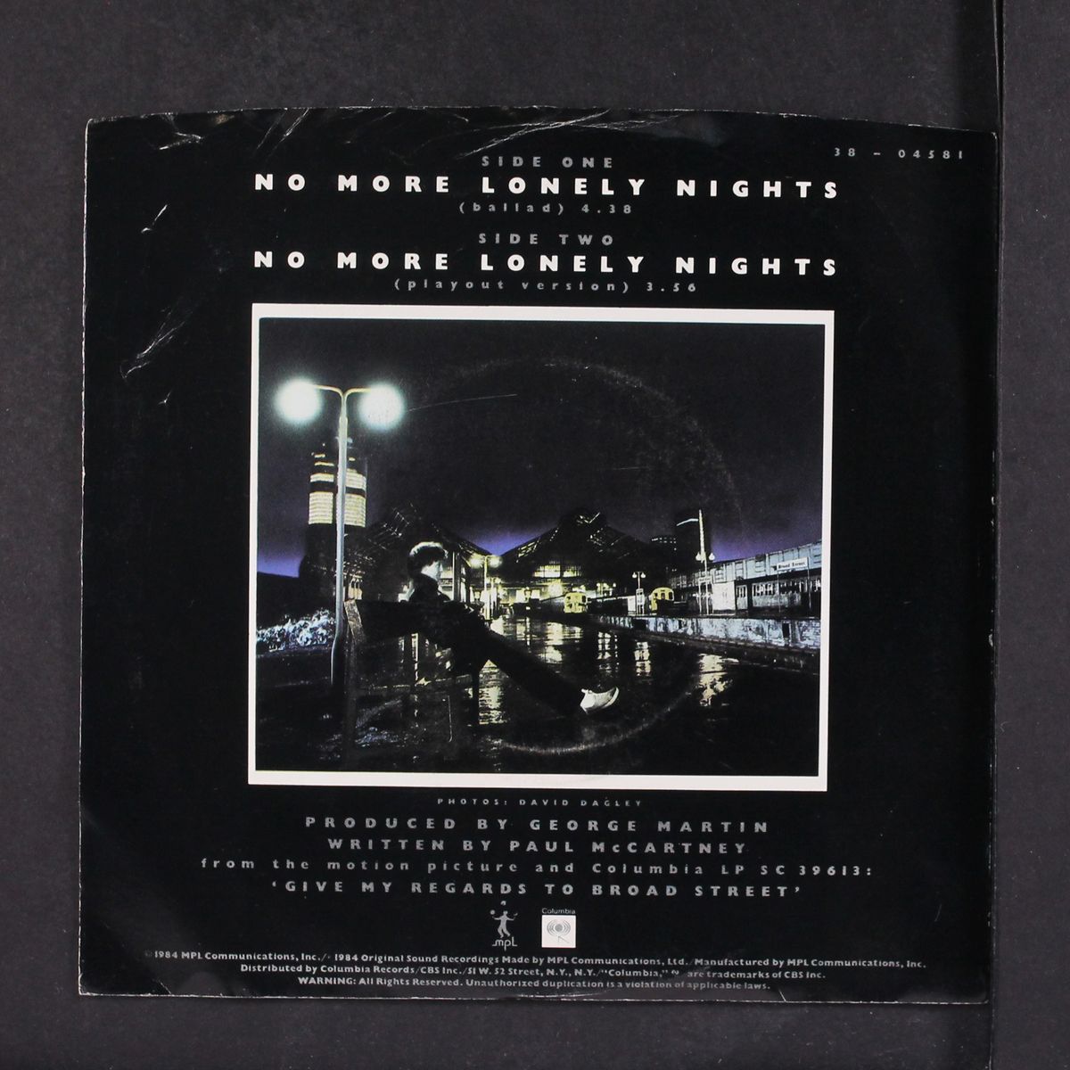 no more lonely nights by PAUL MCCARTNEY
