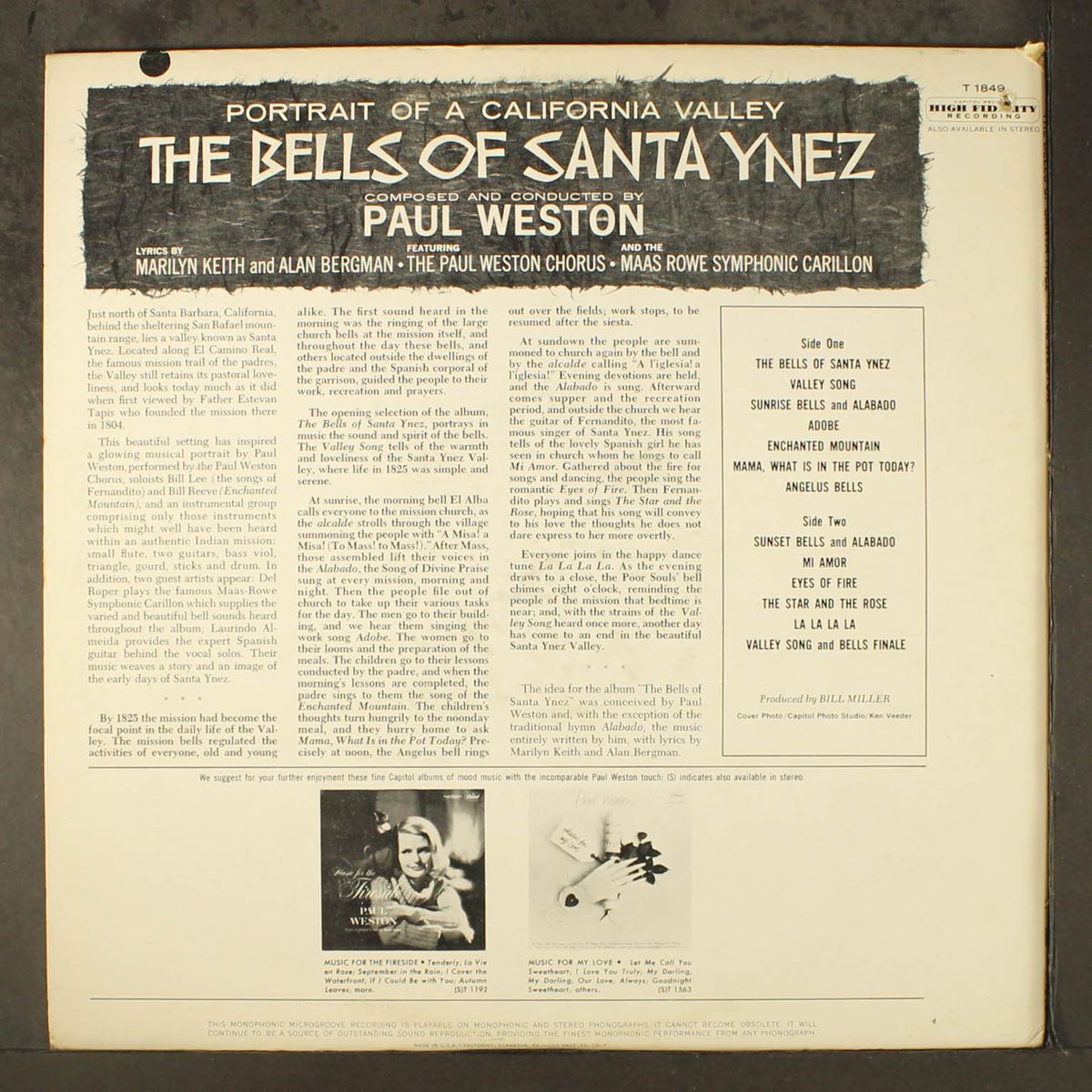 the bells of santa ynez by PAUL WESTON
