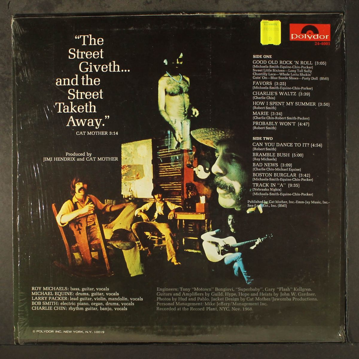 the street giveth...and taketh away by CAT MOTHER & THE ALL NIGHT NEWSBOYS