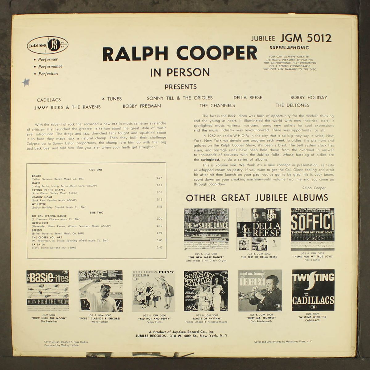 ralph cooper in person presents by VARIOUS