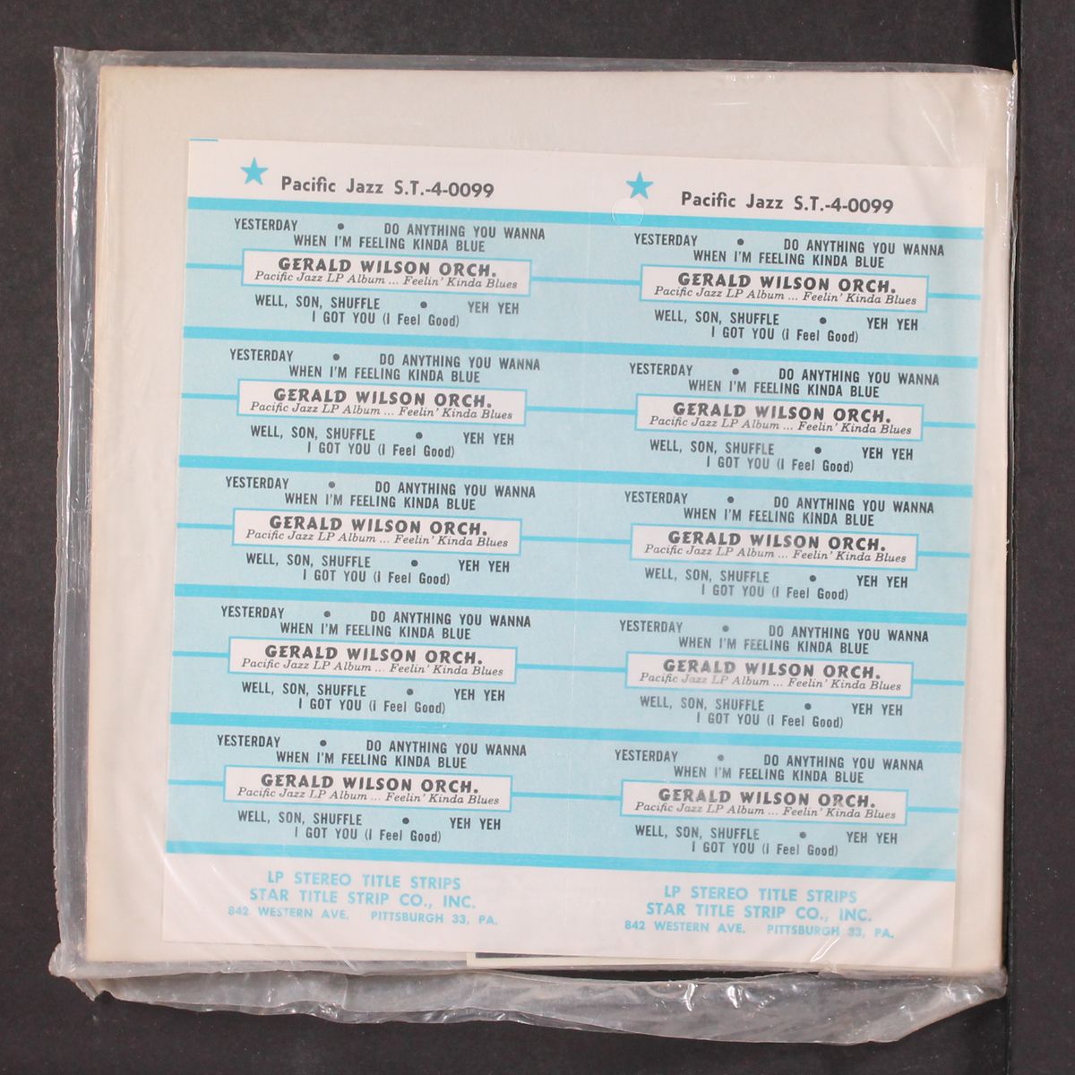 feelin' kinda blues by GERALD WILSON