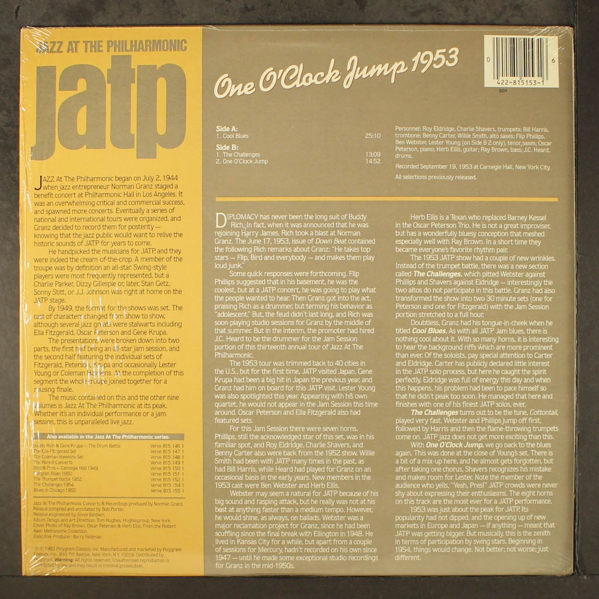 one o'clock jump 1953 by VARIOUS