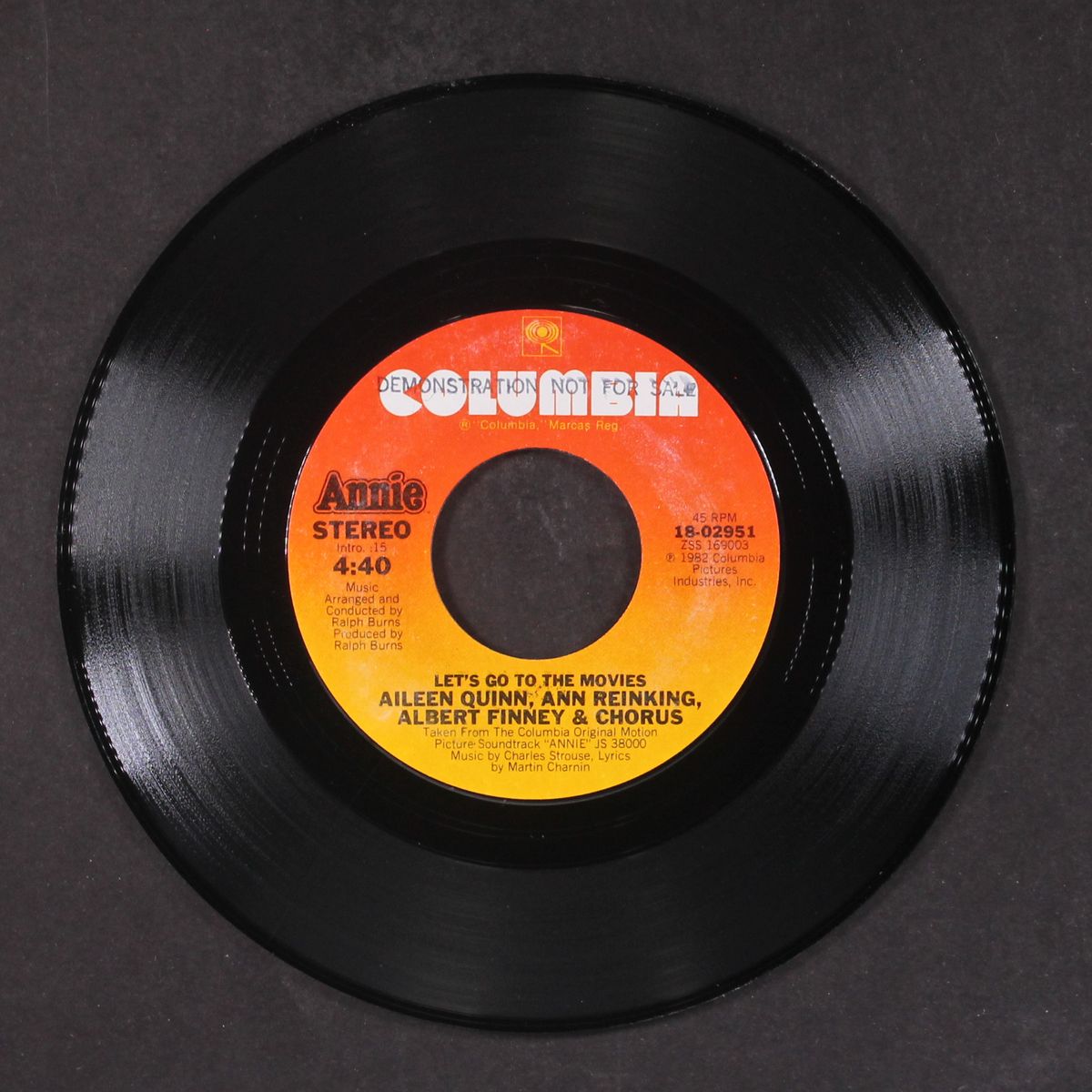 tomorrow / let's go to the movies by AILEEN QUINN AND THE ORPHANS
