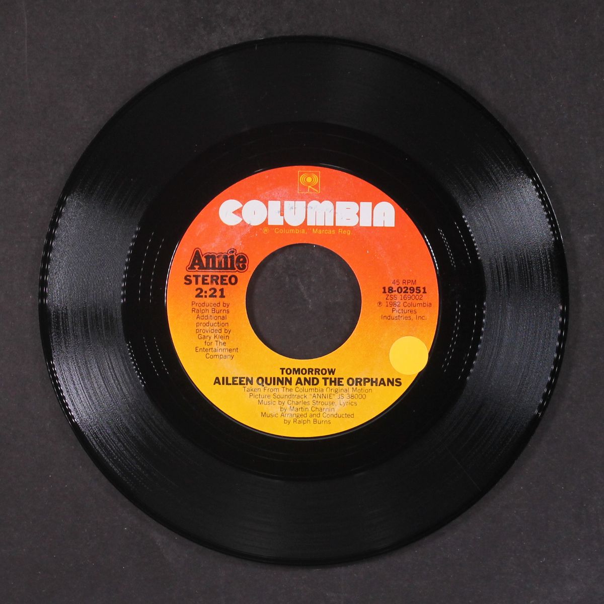tomorrow / let's go to the movies by AILEEN QUINN AND THE ORPHANS