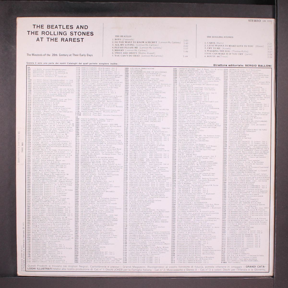 the minstrels of the 20th century at their early days by BEATLES & ROLLING STONES