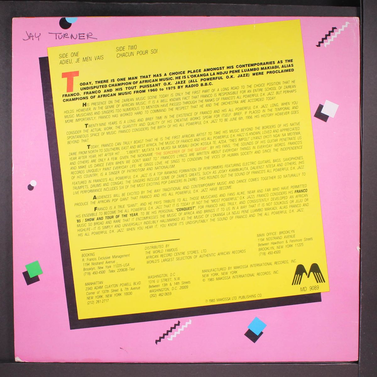 franco '85 by FRANCO & OK JAZZ