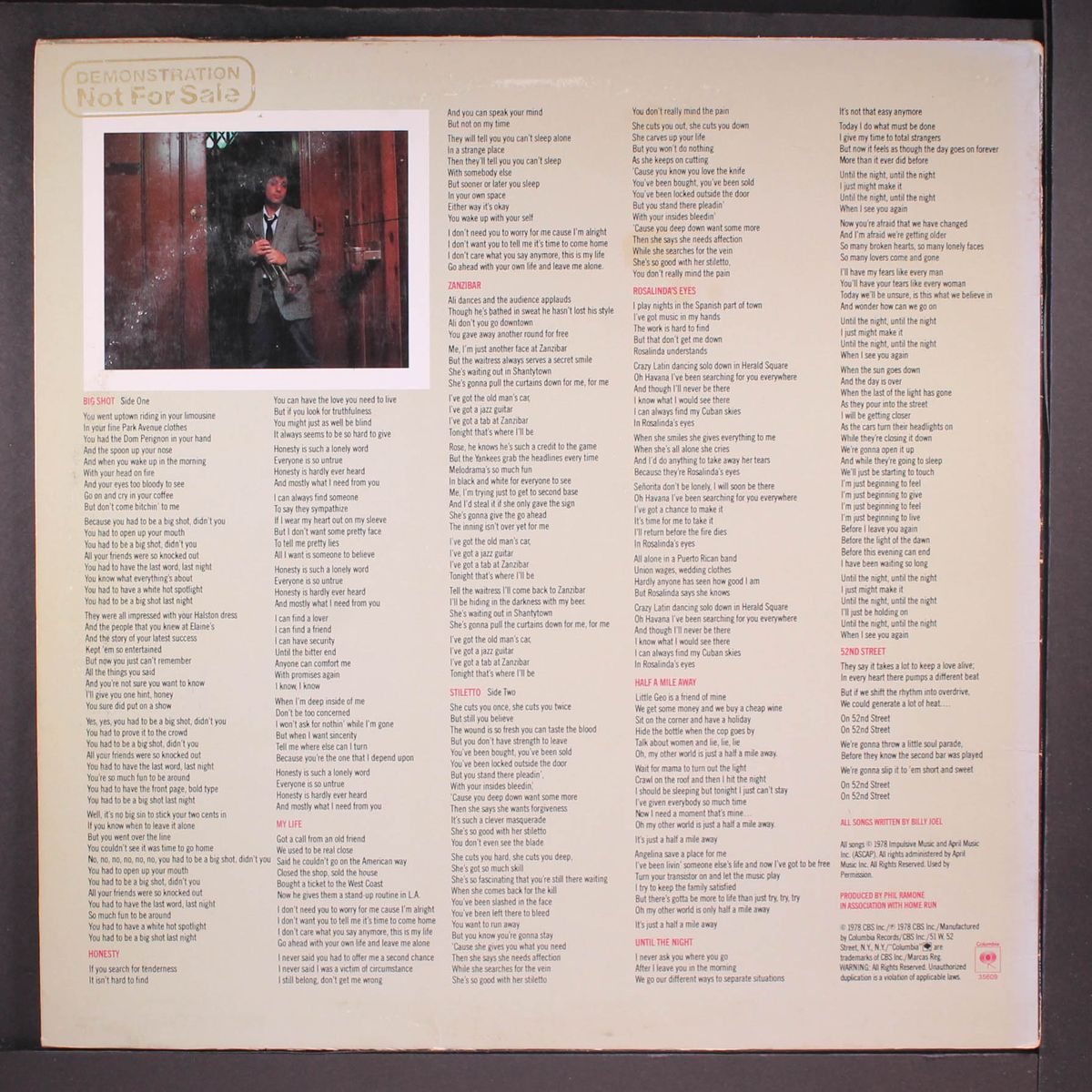 52nd street by BILLY JOEL