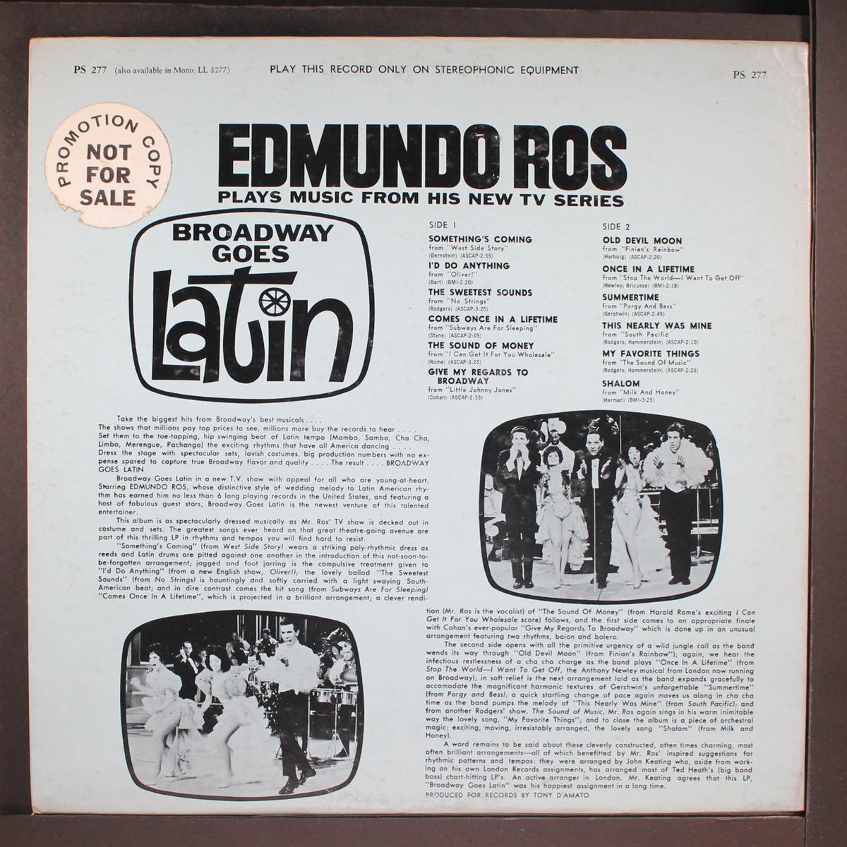 broadway goes latin by EDMUNDO ROS