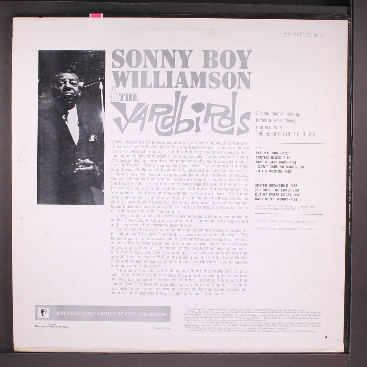 sonny boy williamson & the yardbirds by SONNY BOY WILLIAMSON & THE YARDBIRDS