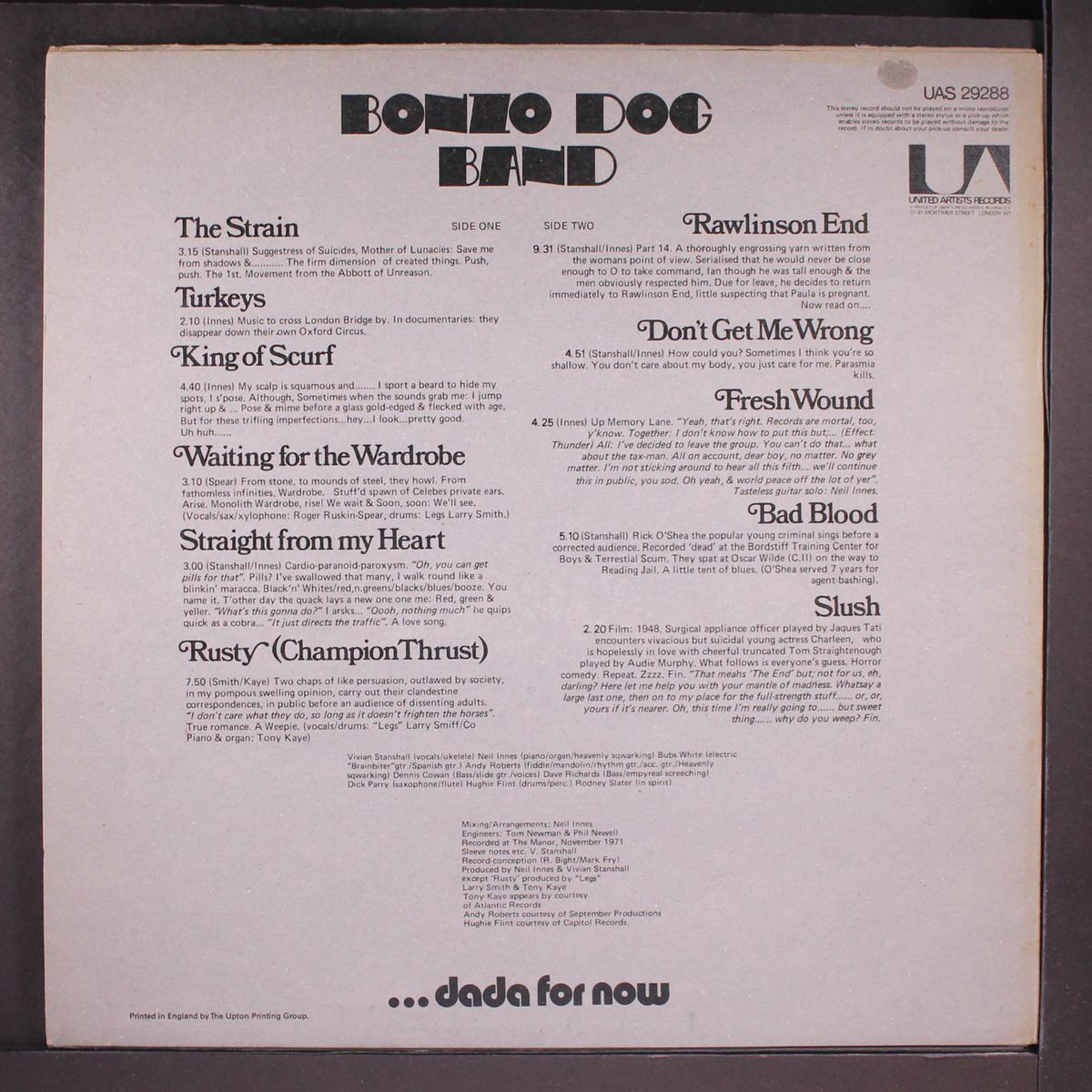 let's make up and be friendly by BONZO DOG BAND