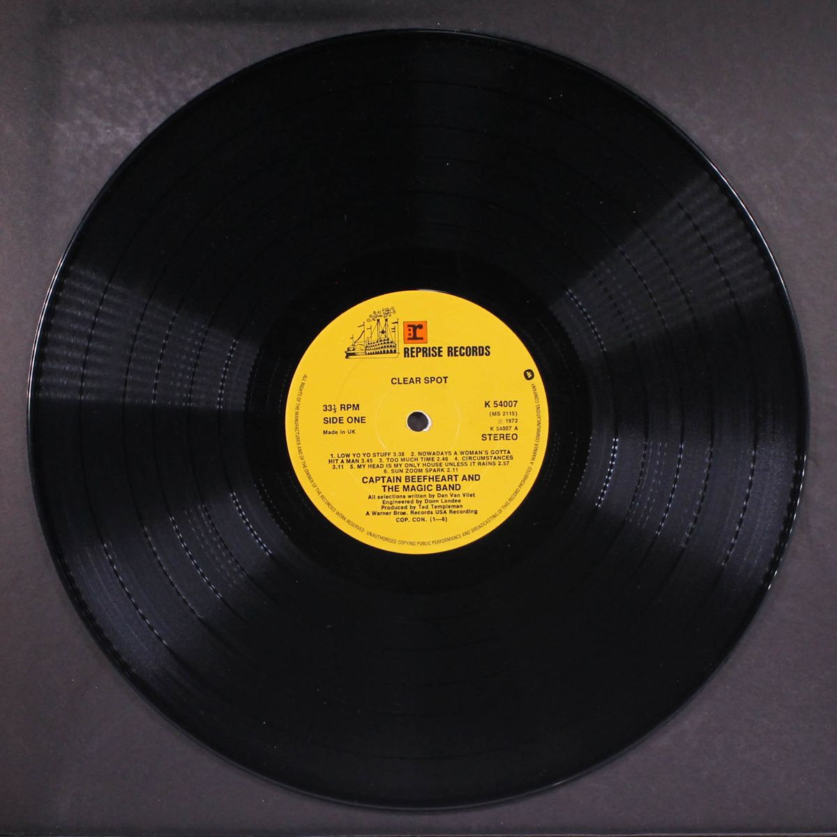 clear spot by CAPTAIN BEEFHEART & HIS MAGIC BAND