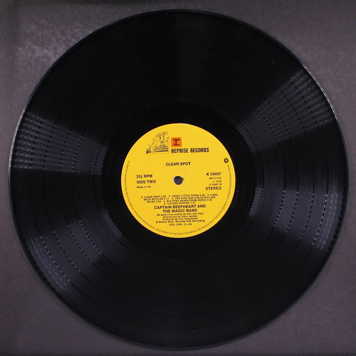 clear spot by CAPTAIN BEEFHEART & HIS MAGIC BAND