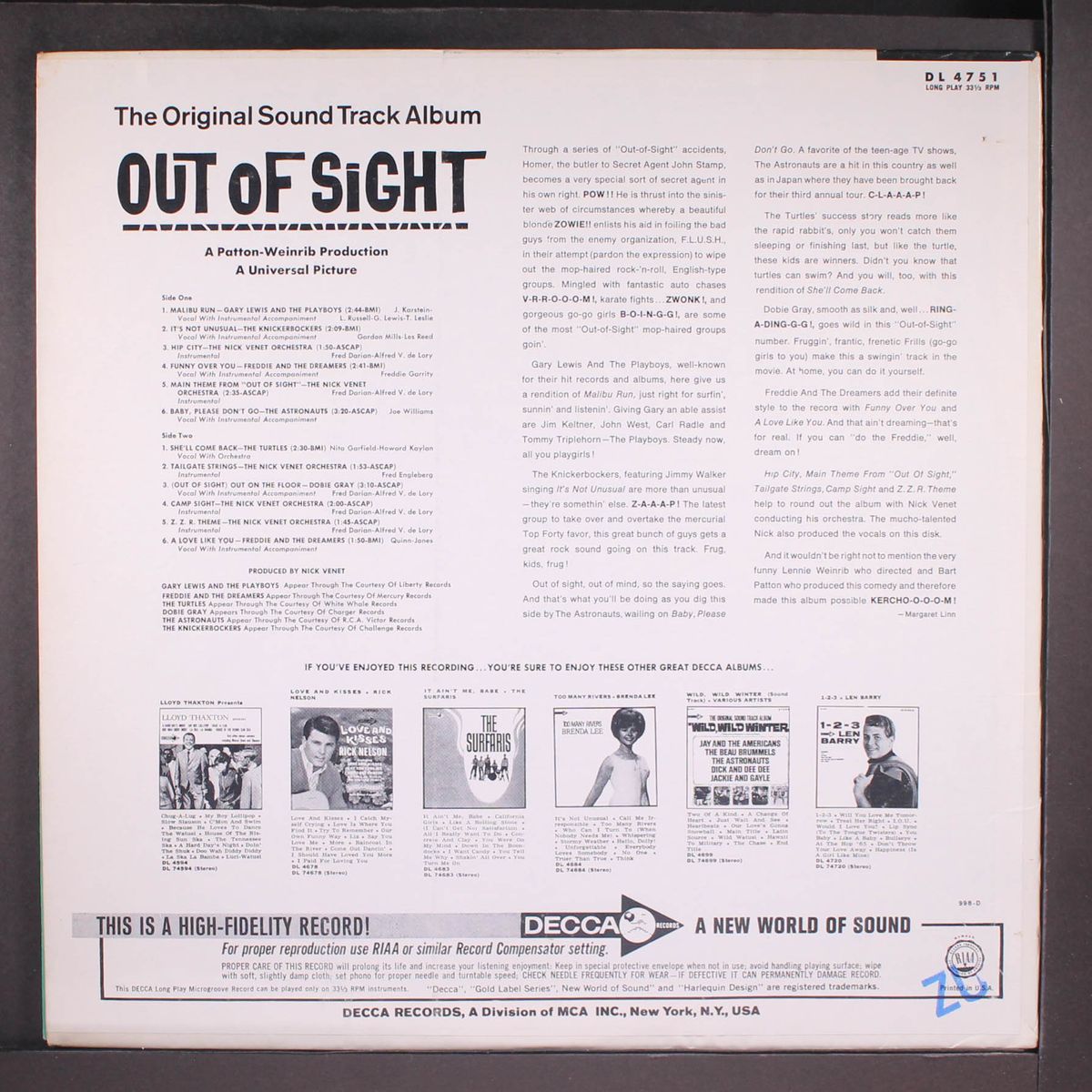 out of sight by SOUNDTRACK