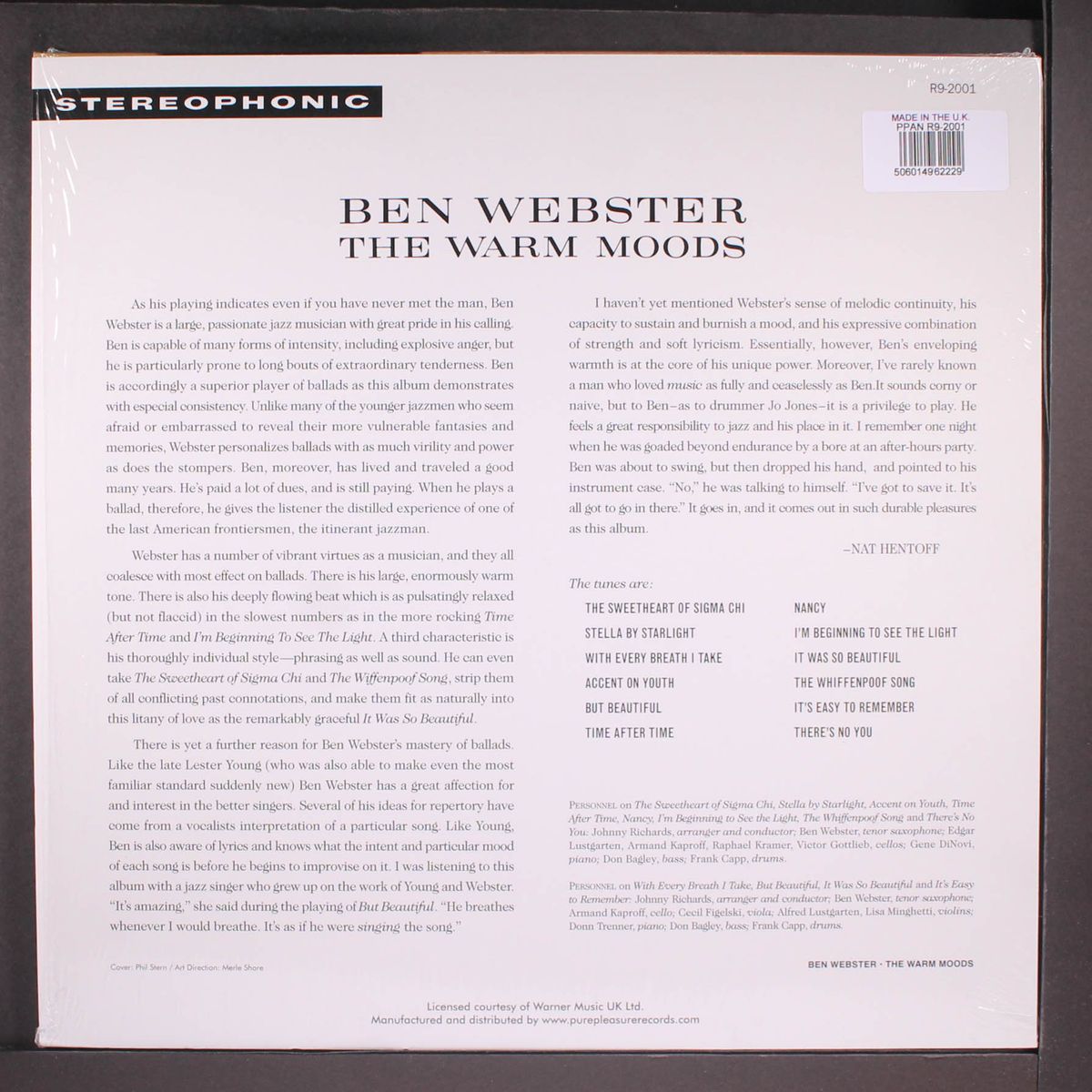 the warm moods by BEN WEBSTER