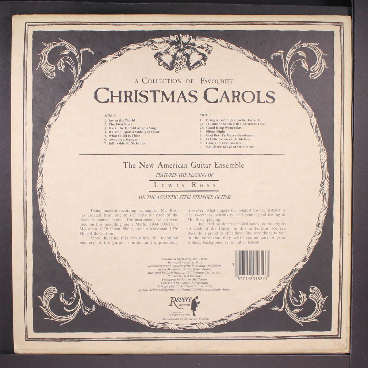 a collection of favourite christmas carols by NEW AMERICAN GUITAR ENSEMBLE, THE