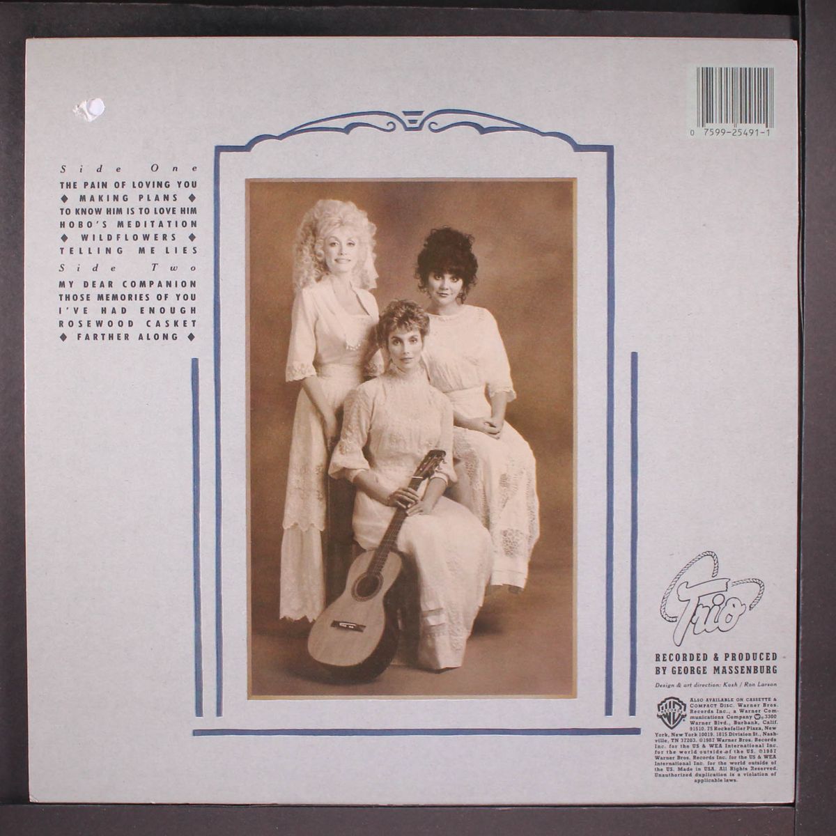 trio by DOLLY PARTON, RONSTADT, HARRIS