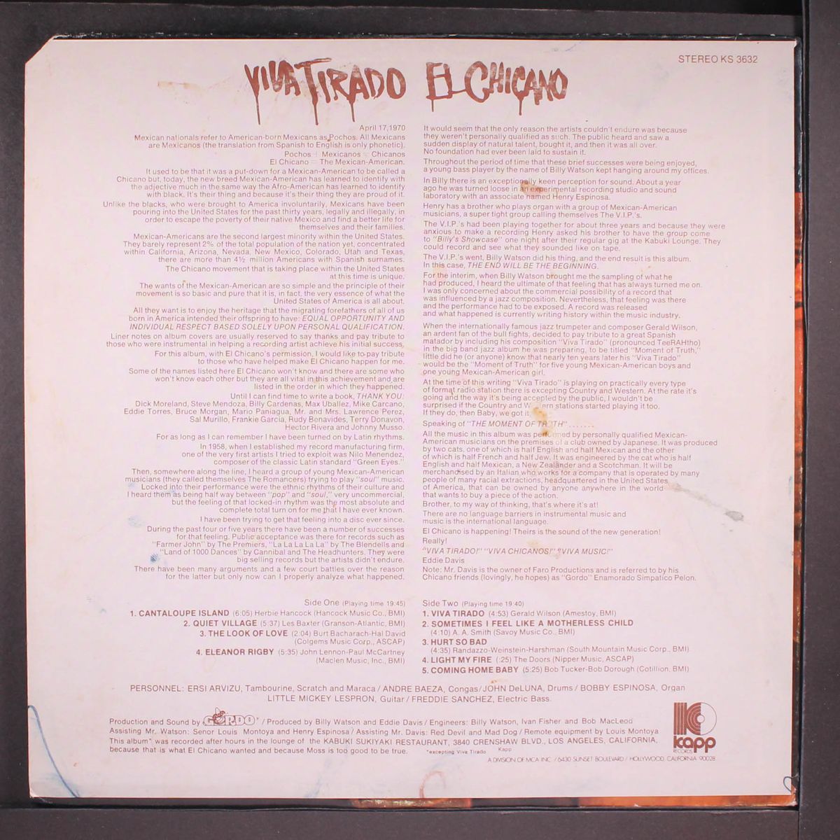 viva tirado by EL CHICANO