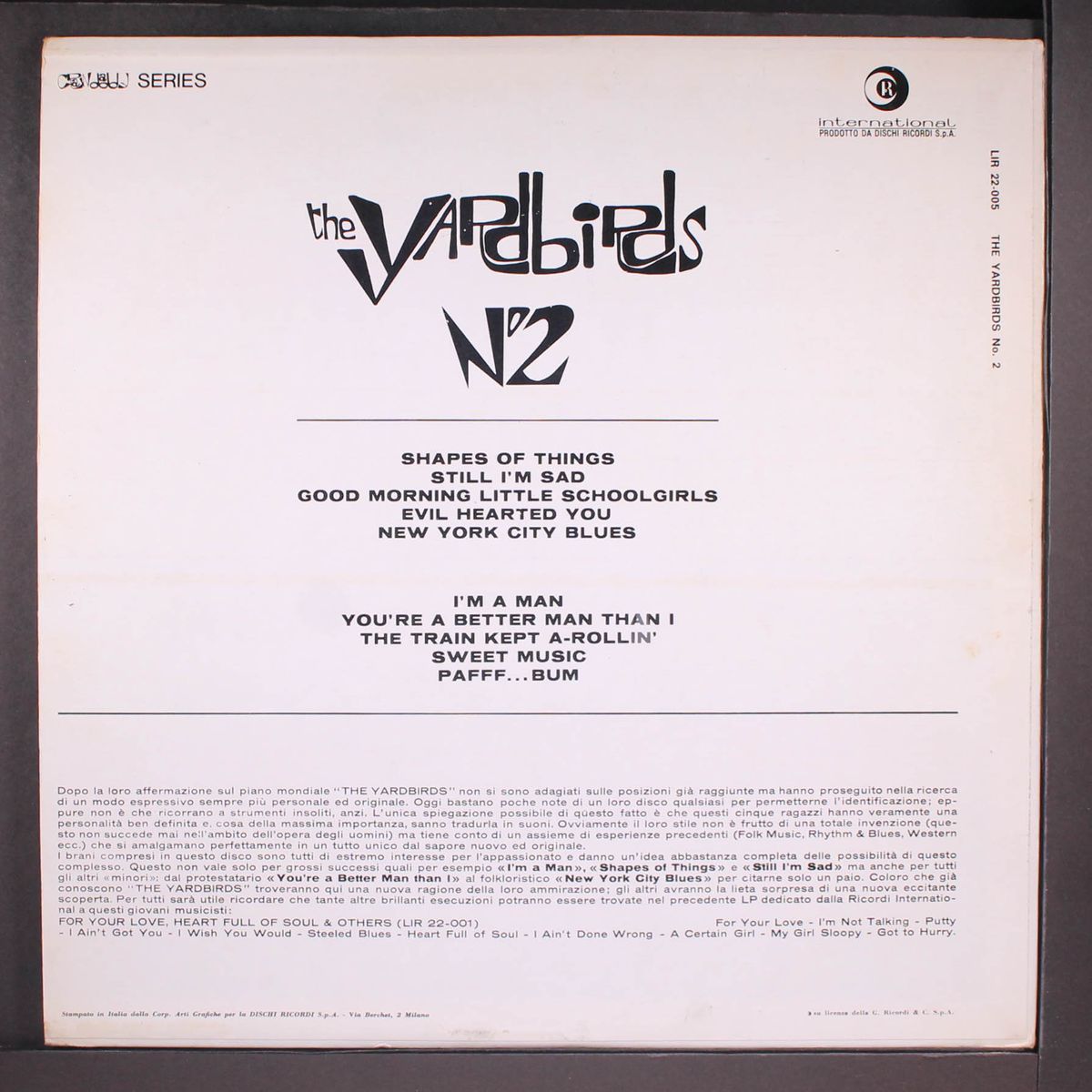 no. 2 by YARDBIRDS