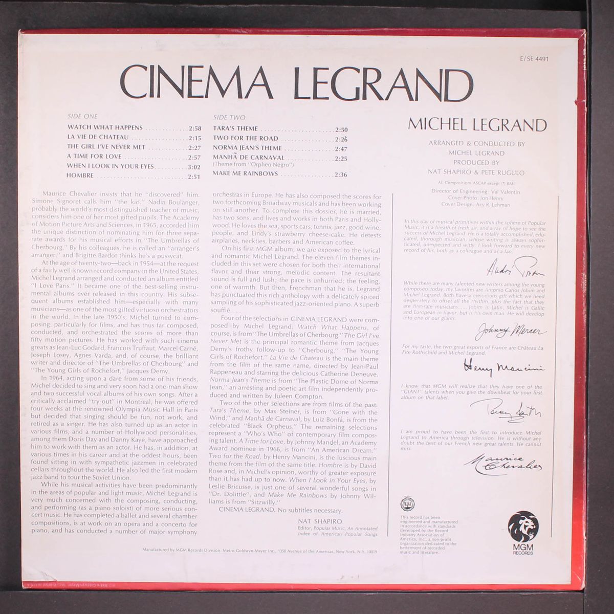 cinema legrand by MICHEL LEGRAND