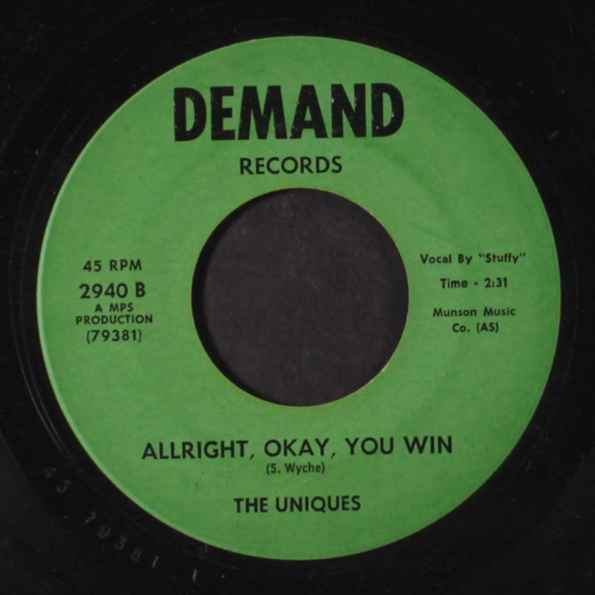 allright, okay, you win / times change by UNIQUES