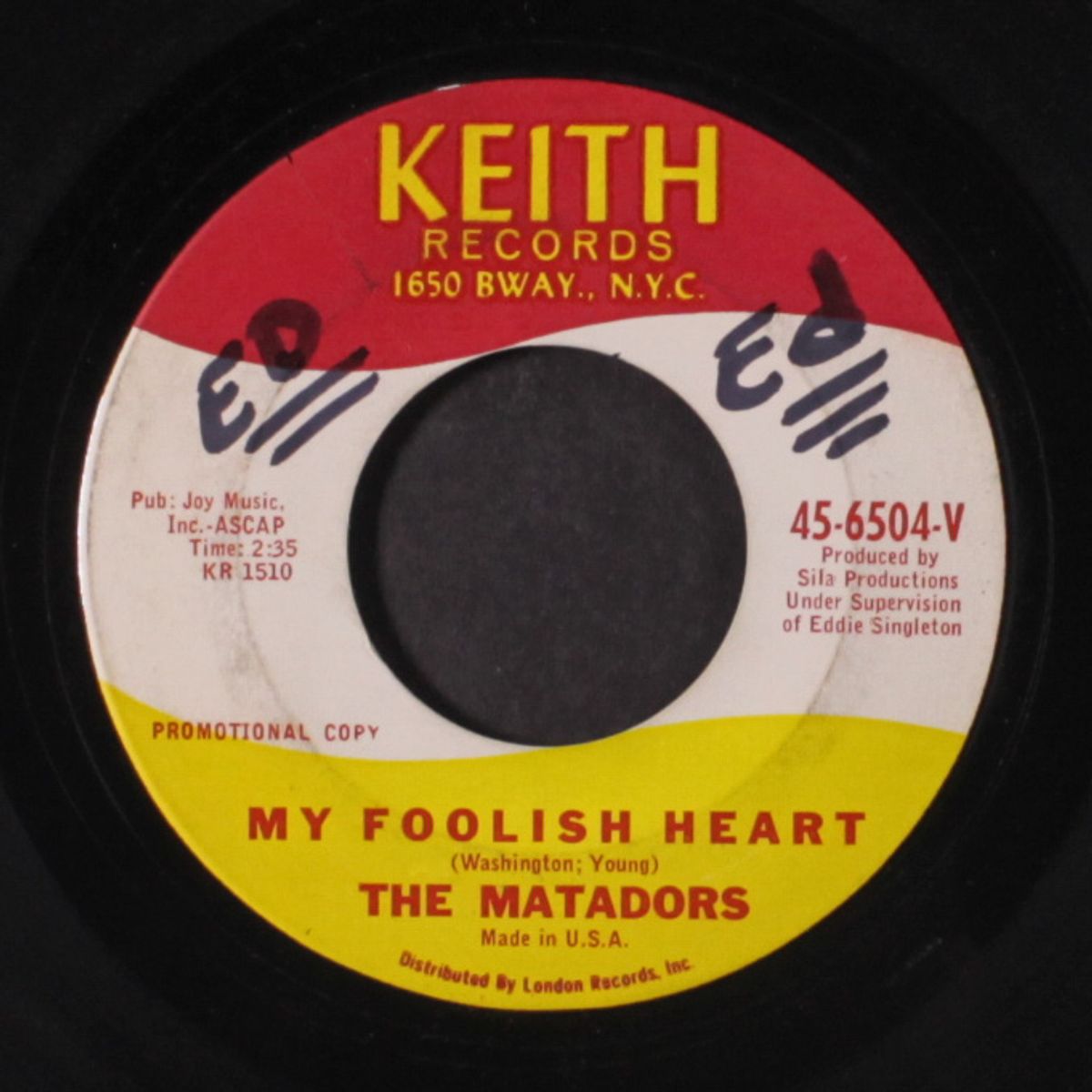 you'd be crying too / my foolish heart by MATADORS