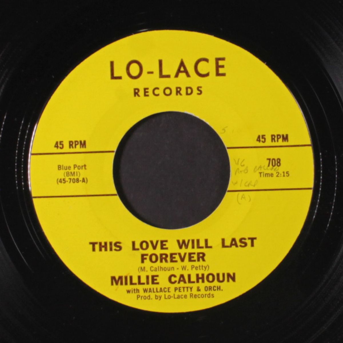 this love will last forever / i go for you baby by MILLIE CALHOUN