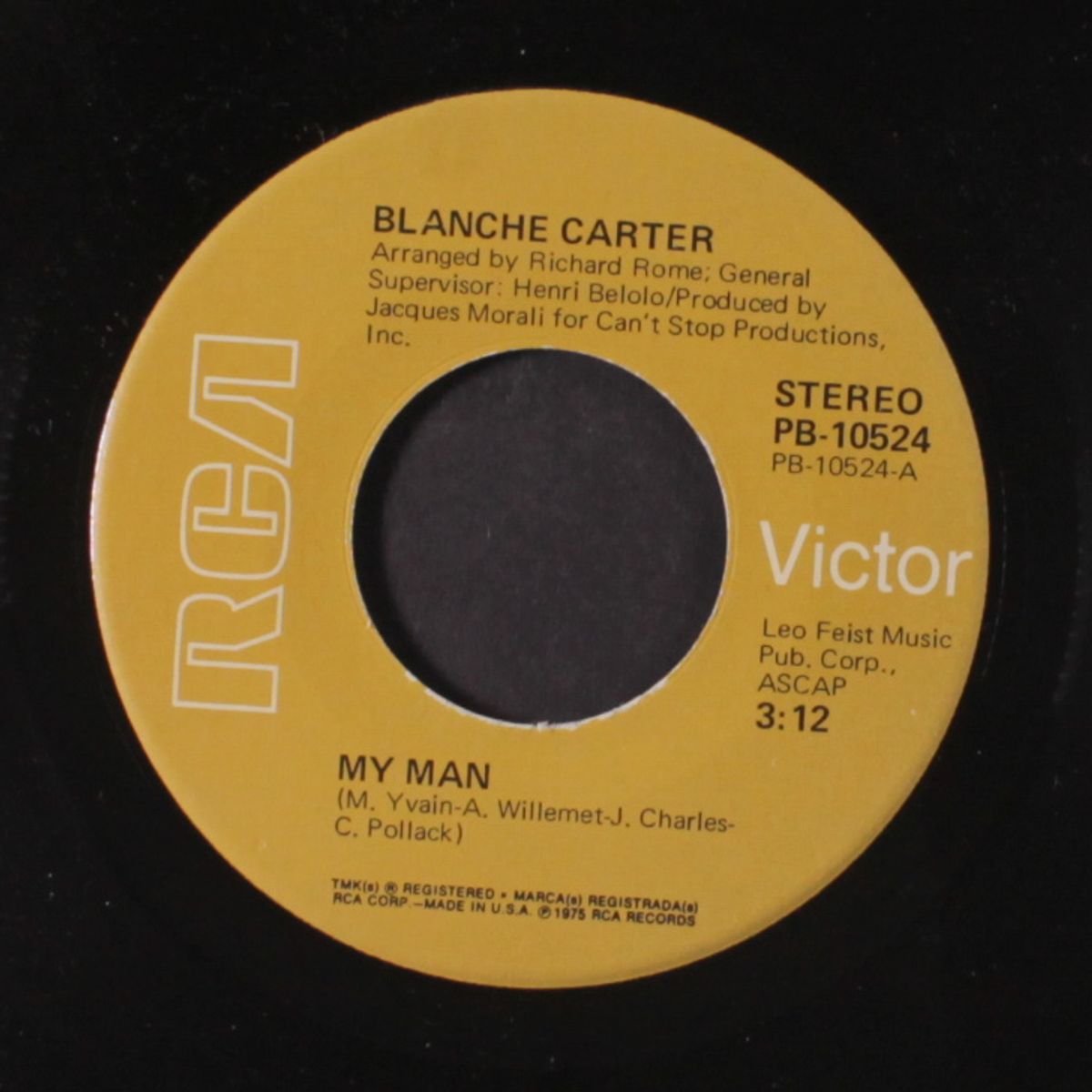 rain / my man by BLANCHE CARTER