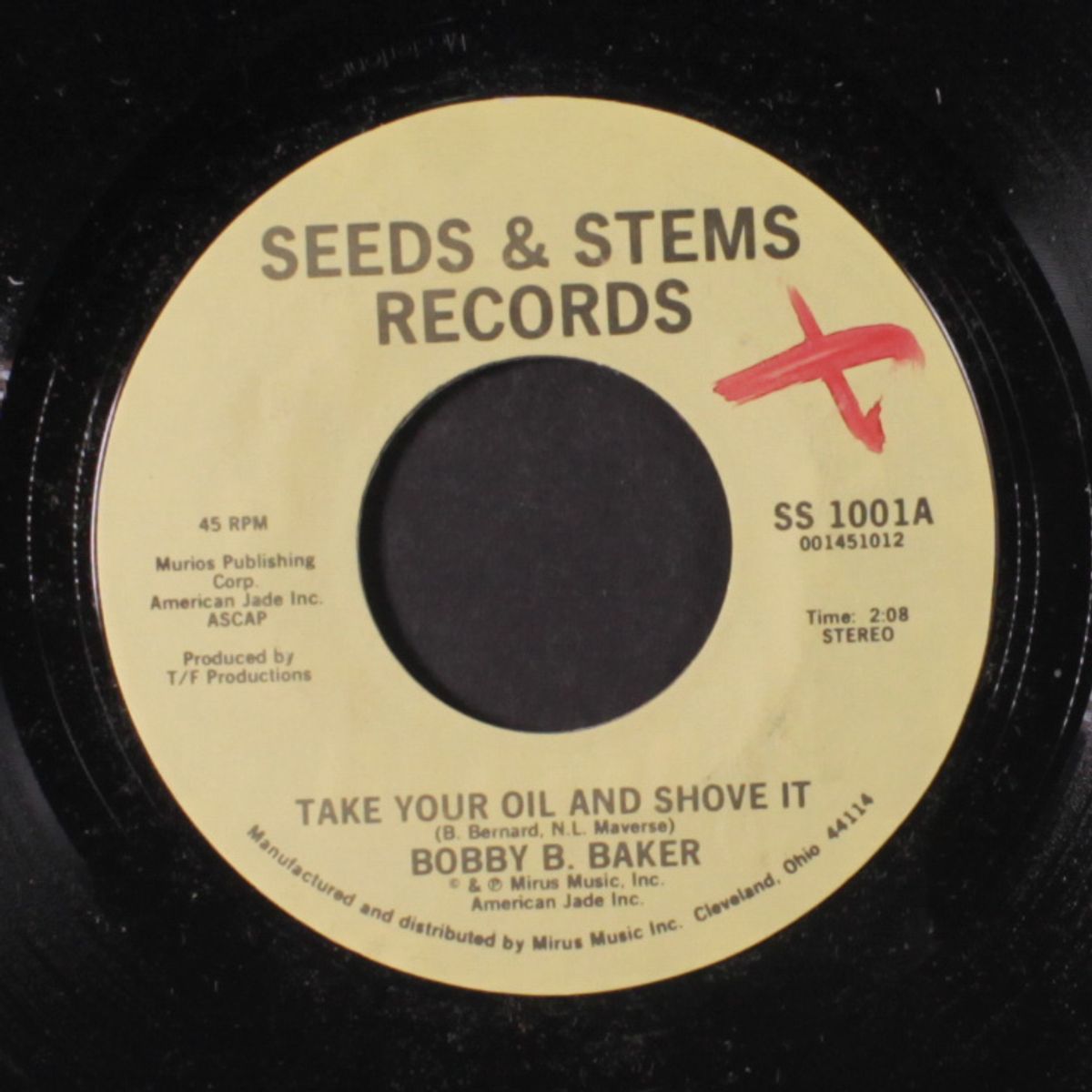 take your oil and shove it / about time by BOBBY BAKER