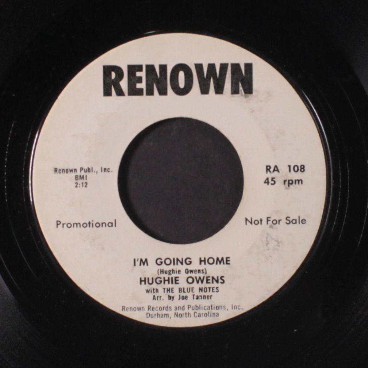 time will tell / i'm going home by HUGHIE OWENS & BLUE NOTES