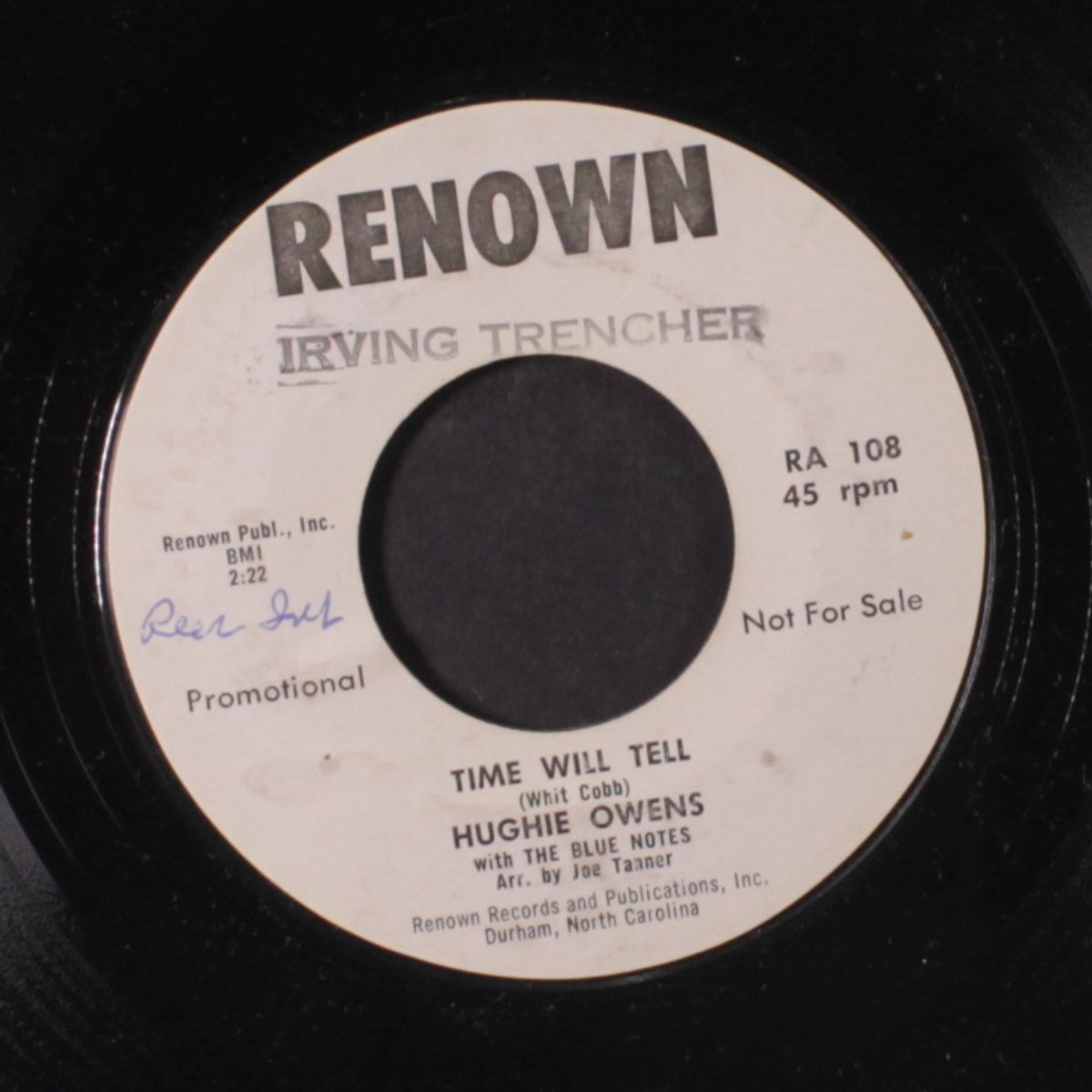 time will tell / i'm going home by HUGHIE OWENS & BLUE NOTES