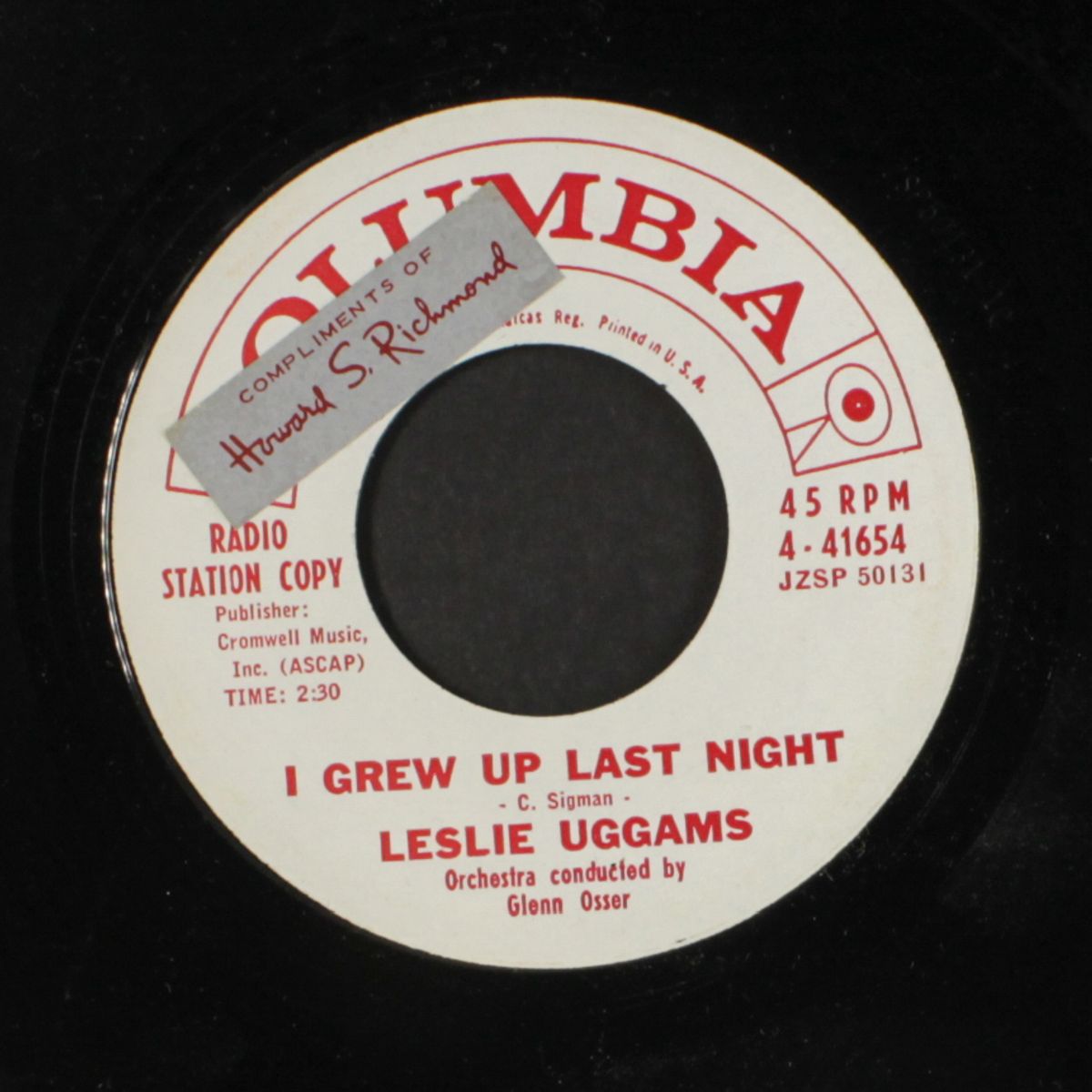 i grew up last night / i'm just a little sparrow by LESLIE UGGAMS