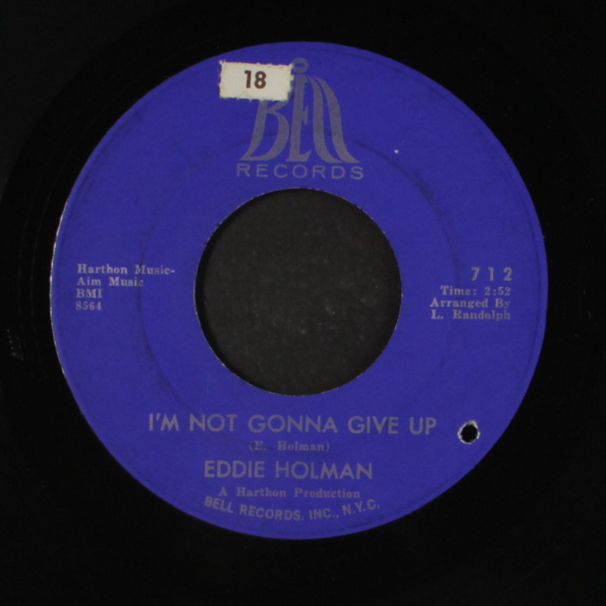 i'll cry 1000 tears / i'm not gonna give up by EDDIE HOLMAN