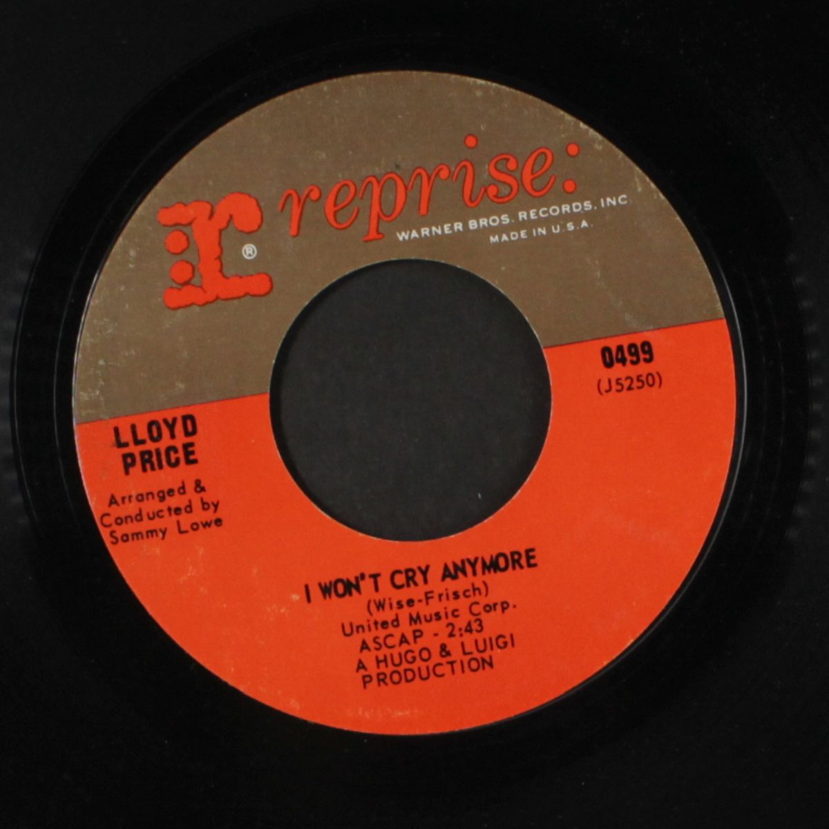 i won't cry anymore / the man who took the valise off the floor by LLOYD PRICE