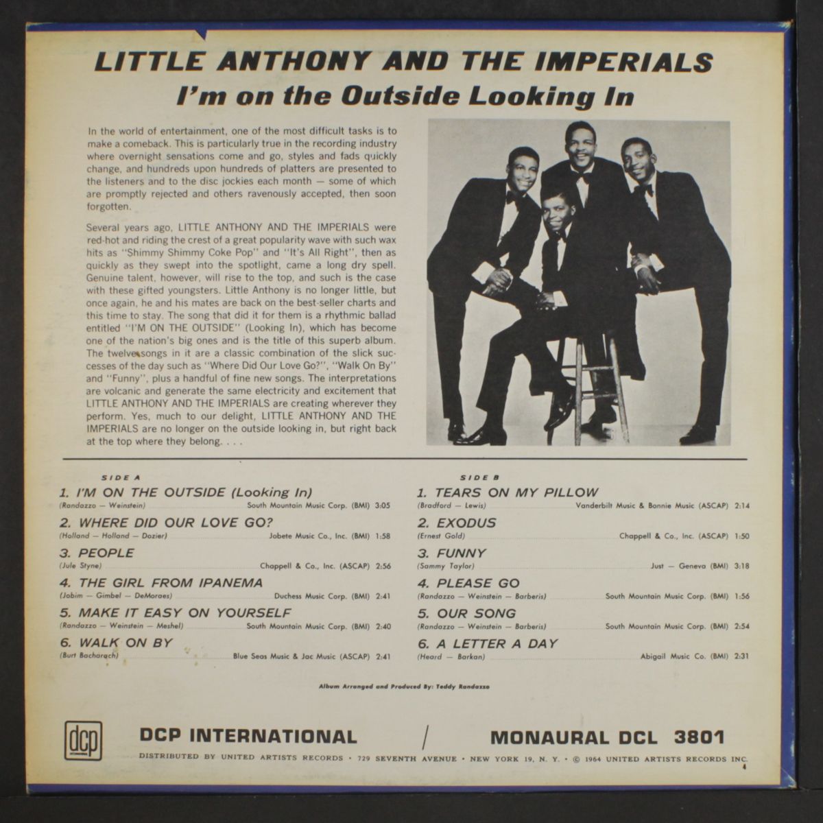i'm on the outside looking in by LITTLE ANTHONY & IMPERIALS