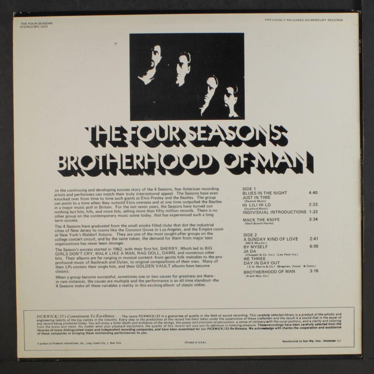 brotherhood of man by FOUR SEASONS