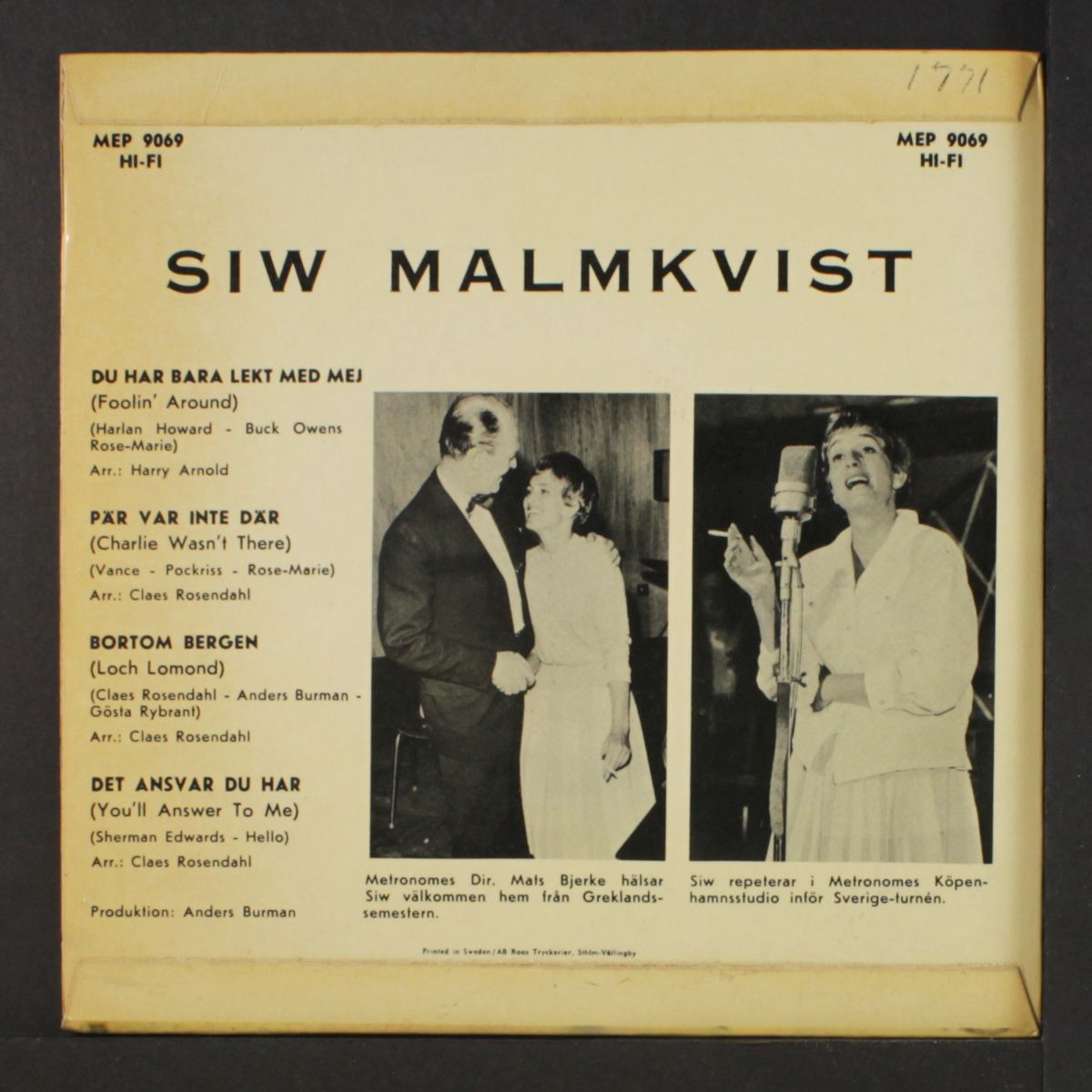 du. har bara lekt med mej + 3 by SIW MALMKVIST