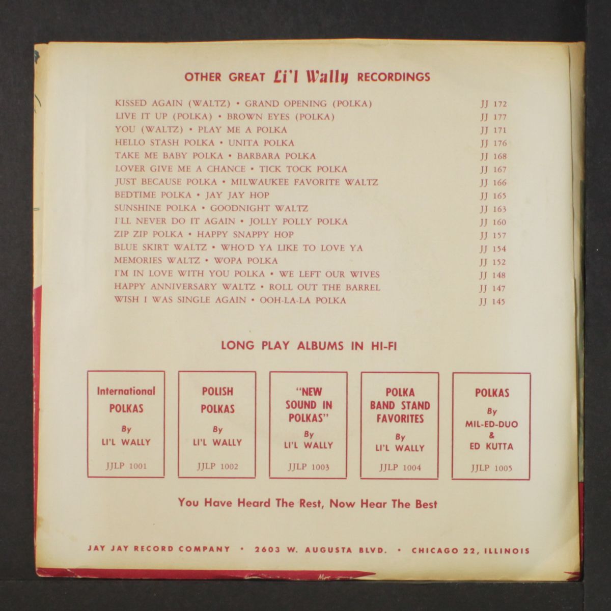 julida polka / rain rain polka by LI'L WALLY