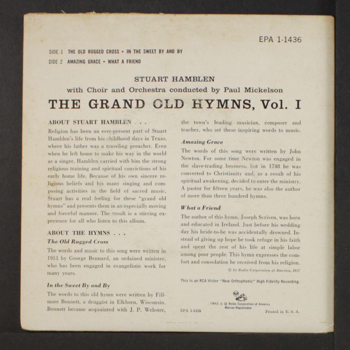 the grand old hymns by STUART HAMBLEN
