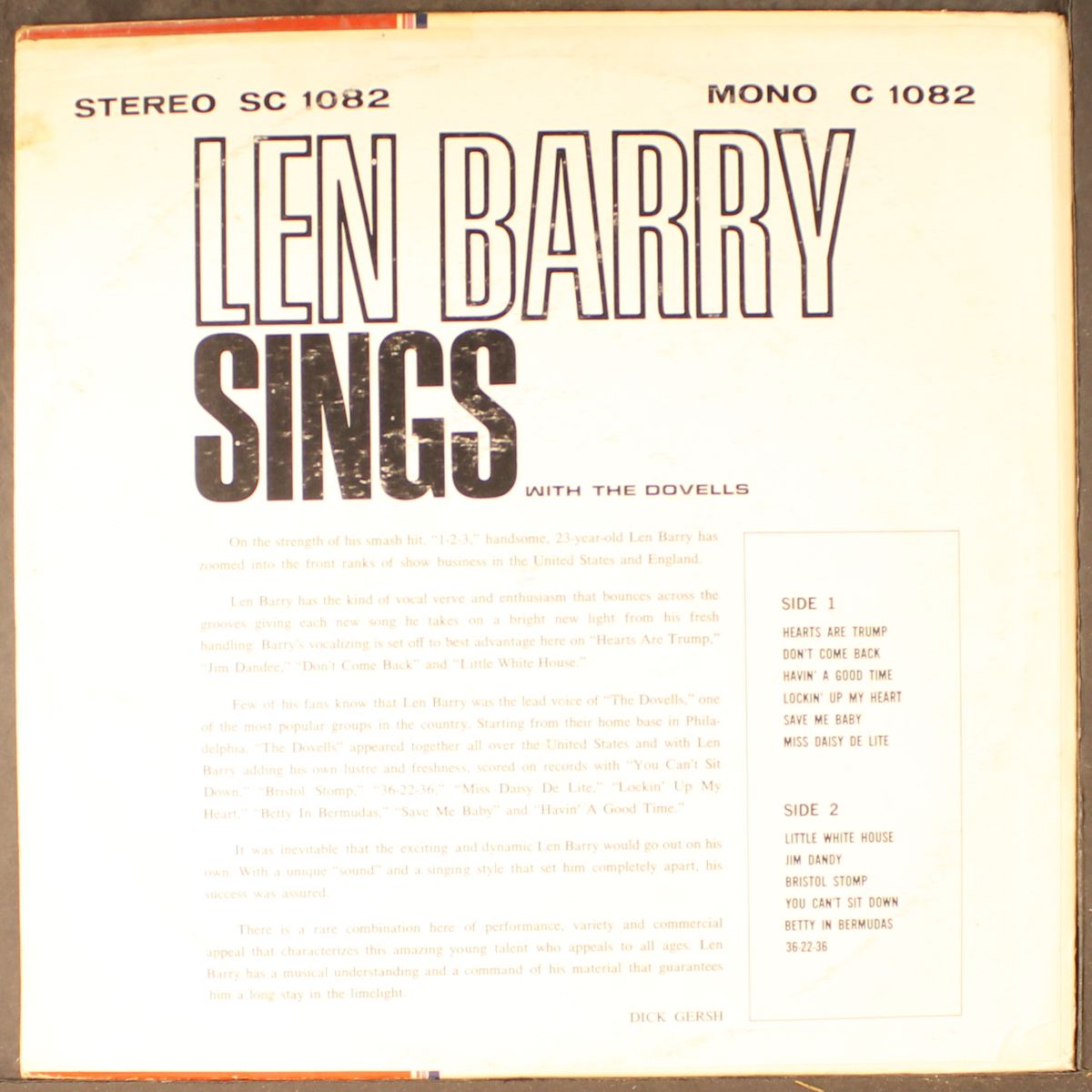 len barry sings with the dovells by LEN BARRY